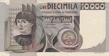 ITALY P.106b - 10.000 Lire 1980 XF