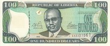 LIBERIA P.30a - 100 Dollars 2003 UNC