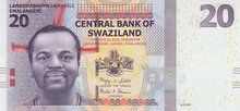 SWAZILAND P.37a - 20 Emalangeni 2010 UNC