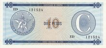 CUBA PFX.22 - 10 Pesos ND 1985 UNC