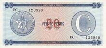 CUBA PFX.23 - 20 Pesos ND 1985 UNC