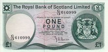 SCOTLAND P.336a - 1 Pound 1981 UNC/AU