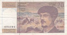 FRANCE P.151h - 20 Francs 1995 VF