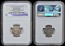 GELDERLAND-Dubbele-Stuiver-1786--NGC-AU-DETAILS
