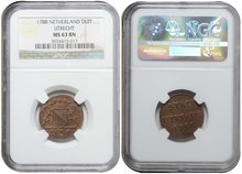 UTRECHT-Duit-1788-NGC-MS-63-BN