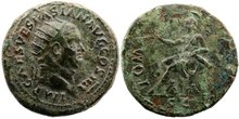 Vespasian. AD 69-79. Æ Dupondius 28mm, 13.07 g. Rome