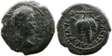 Thrace, Hadrianopolis, Commodus. AD 177-192. Æ 18mm, 2.94 g. Grapes