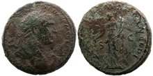 Trajan. AD 98-117. Æ As, 26mm, 9.41 g. Rome