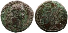 Domitian. AD 81-96. Æ As, 26mm, 10.89 g. Rome