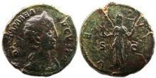 Julia Mamaea. Augusta, AD 222-235. Æ As, 25mm, 10.37g. Rome