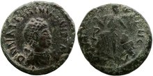 Valentinian II. AD 375-392. Æ 13mm, 1.17 g. Constantinople