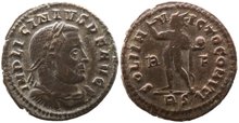 Licinius I. AD 308-324. Æ Follis 20mm, 2.93 g. Rome