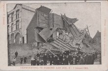 EGMOND AAN ZEE - Verwoesting te Egmond aan Zee, 6 - 7 Januari 1905