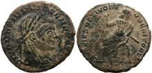 Divus Claudius II Gothicus. Died AD 270. Æ Fractional Follis 15mm, 1.43 g. Thessalonica
