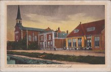 BLEISWIJK - R. K. Kerk met Pastorie en School