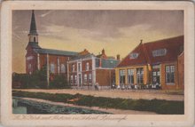 BLEISWIJK - R. K. Kerk met Pastorie en School