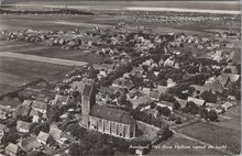 AMELAND - Het dorp Hollum vanuit de lucht