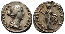 Faustina Junior. Augusta, AD 147-175. AR Denarius 18mm, 3.18 g. Rome