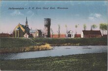 HELLEVOETSLUIS - R. K. Kerk, Geref. Kerk, Watertoren