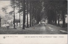 JOPPE - GORSSEL - Laan met speeltuin bij 't Hotel de Eikenboom