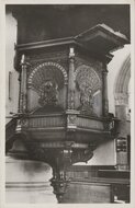 S GRAVENHAGE - Preekstoel in de Grote of St. Jacobskerk