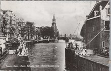 AMSTERDAM - Oude Schans met Montelbaanstoren
