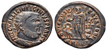 Licinius I. AD 308-324. Æ Follis 19mm, 3.45 g. Alexandria