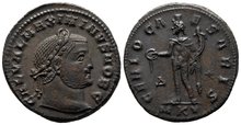 Maximinus II. Caesar. 305-309 AD. Æ Follis, 27mm, 6.61 g. Cyzicus