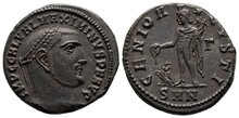 Maximinus II. AD 310-313. Æ Follis 20mm, 5.05 g. Nicomedia