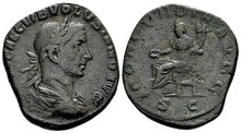 Volusian. AD 251-253. Æ Sestertius 29mm, 18.65 g. Rome