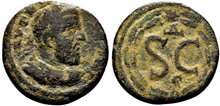 Syria, Seleucis and Pieria. Antioch. Macrinus. AD 217-218. Æ As 19mm, 4.87 g.