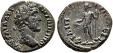 Thrace, Philippopolis. Antoninus Pius. AD 138-161. Æ 18mm, 3.58 g. Dionysus