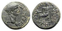 Phrygia, Philomelium. Claudius. AD 41-54. Æ 19.5mm, 6.09 g. Brocchos, magistrate.