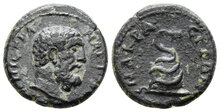 Lydia, Nacrasa. Pseudo-autonomous issue. Circa AD 100-150. Æ 16mm, 2.73 g. Serpent