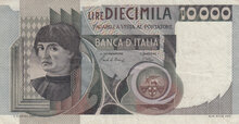 ITALY P.106b - 10.000 Lire 1980 VF
