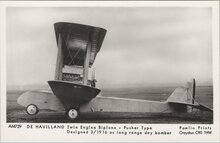 DE-HAVILAND-Twin-Engine-Biplane-Pusher-Type