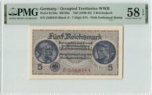 GERMANY-P.138a-5-Reichsmark-1940-PMG-58-EPQ