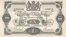 SWEDEN P.32a - 1 Krona 1914 XF
