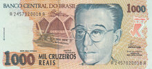 BRAZIL P.240a - 1000 Cruzeiros Reais ND 1993 UNC