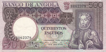 ANGOLA P.107 - 500 Escudos 1973 XF