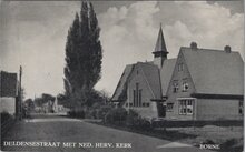 BORNE - Deldensestraat met Ned. Herv. Kerk