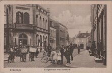 ENSCHEDE - Langestraat met Stadhuis