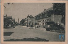 ERMELO - Stationsstraat met postkantoor