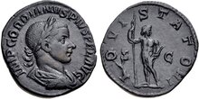 Gordian III. AD 238-244. Æ Sestertius 28mm, 15.57 g. Rome