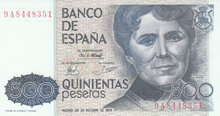 SPAIN P.157 - 500 Pesetas 1979 UNC
