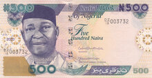 NIGERIA P.30s - 500 Naira 2020 UNC