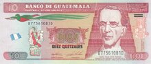 GUATEMALA P.123A - 10 Quetzales 2015 UNC