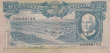 ANGOLA P.93 - 50 Escudos 1962 Fine/VF Pinhole