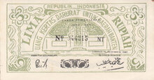 INDONESIA PS.122 - 5 Rupiah 1947 Serang AU