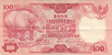 INDONESIA P.116 - 100 Rupiah 1977 VF